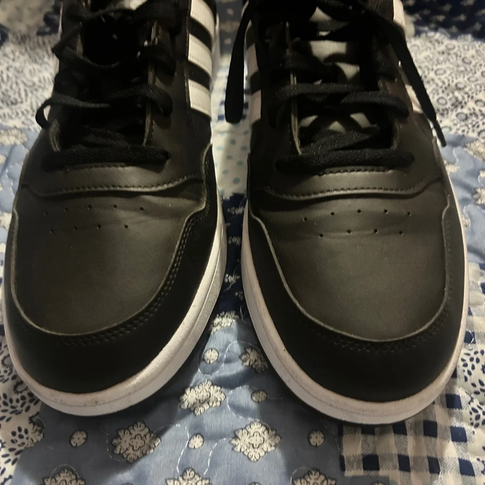 Adidas Classic Black and White Striped Shoes men’s - Picture 4 of 14